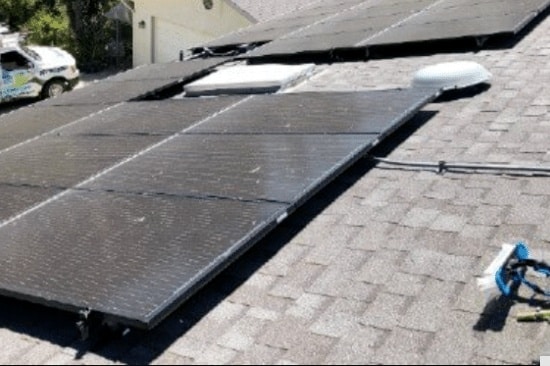 solar panel cleaning before and after 1