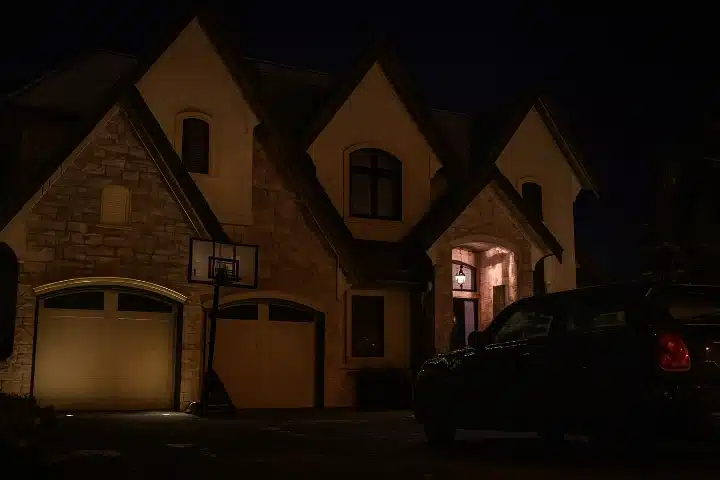 christmas lighting before and after 2